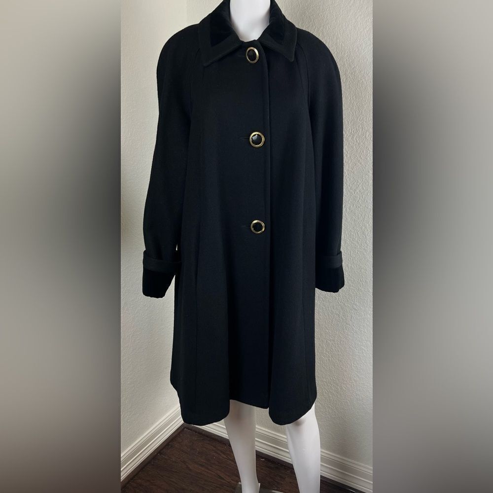Vintage Jofeld Black Swing Coat